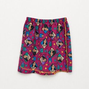 Disney Pocahontas Skirt Girls Size 12  Vintage 90s Character Print USA Made RARE